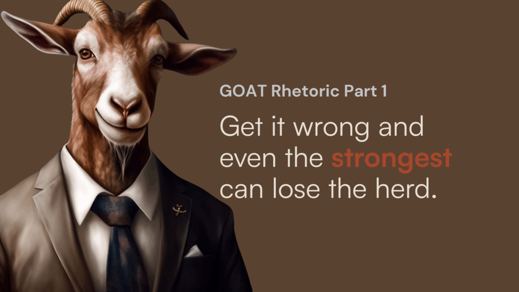 goat rhetoric part 1blog